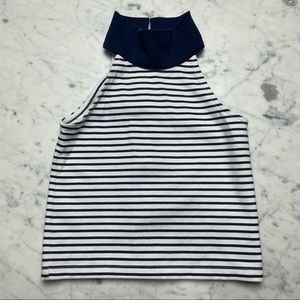 Janie and Jack Navy and White Striped Kids Top